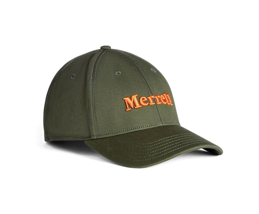 Merrell Twill Elastic Hat, Dusty Olive, dynamic 1