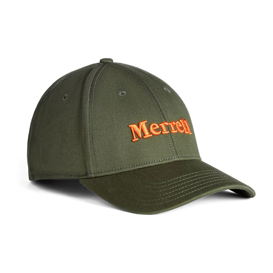 Merrell Twill Elastic Hat, Dusty Olive, dynamic 1
