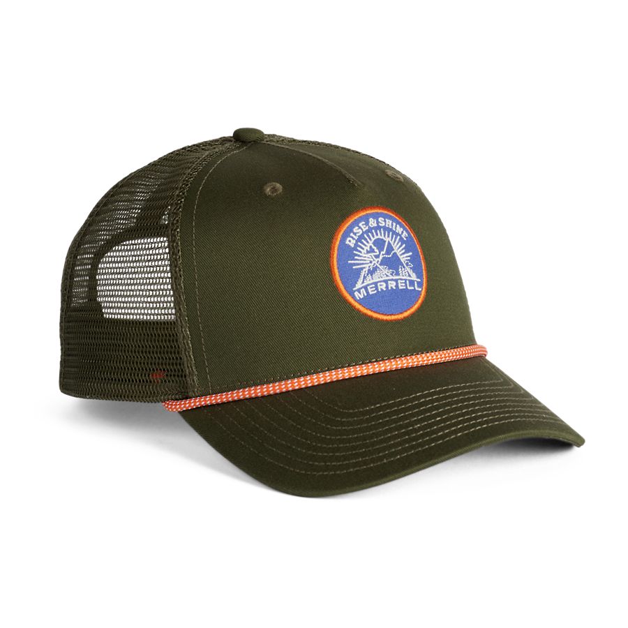 Rise and Shine Trucker, Dusty Olive, dynamic 1