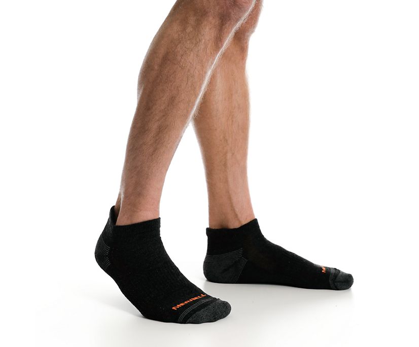 Repreve® Low Cut Tab Sock 3 Pack, Black, dynamic