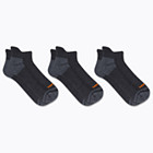 Recycled Low Cut Tab Sock 3 Pack, Black, dynamic 2