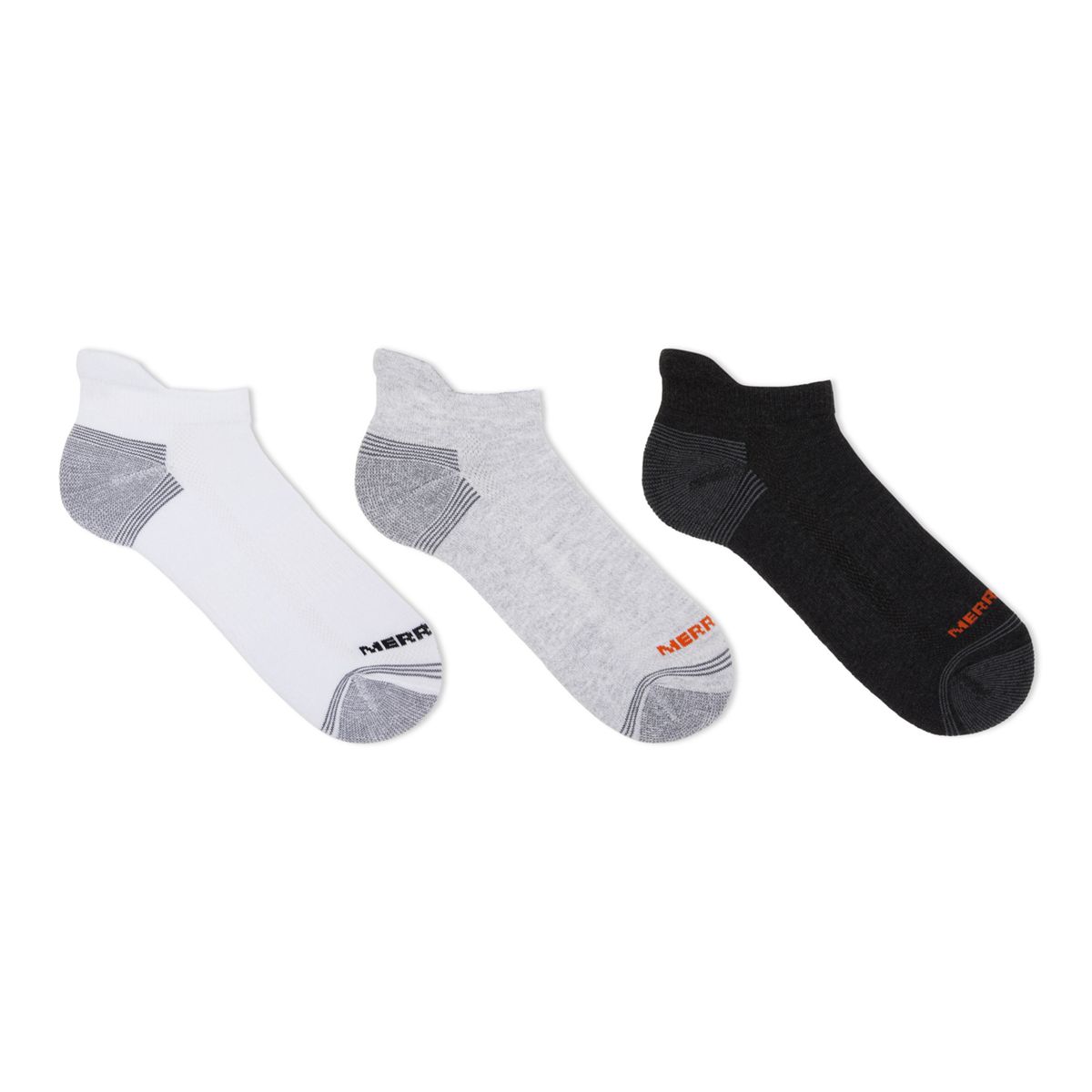 Recycled Low Cut Tab Sock 3 Pack, Grey Heather Asst, dynamic 3