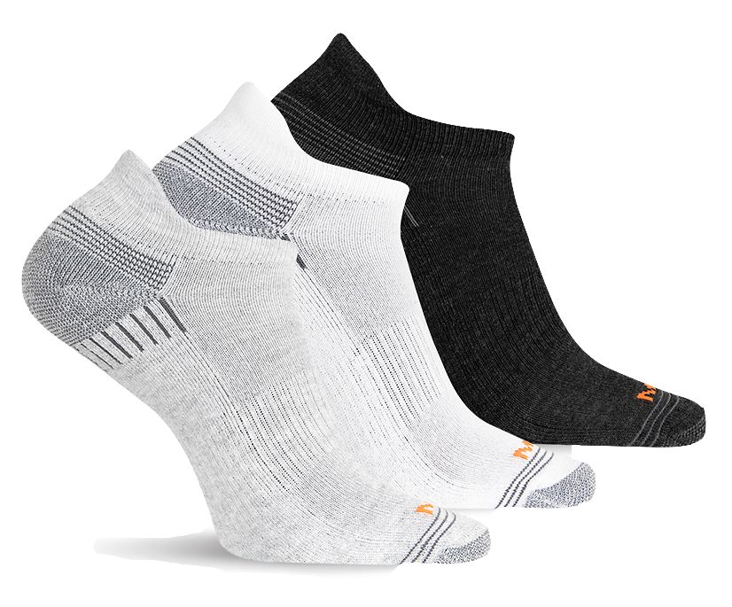 Repreve® Low Cut Tab Sock 3 Pack, Grey Heather Asst, dynamic 1