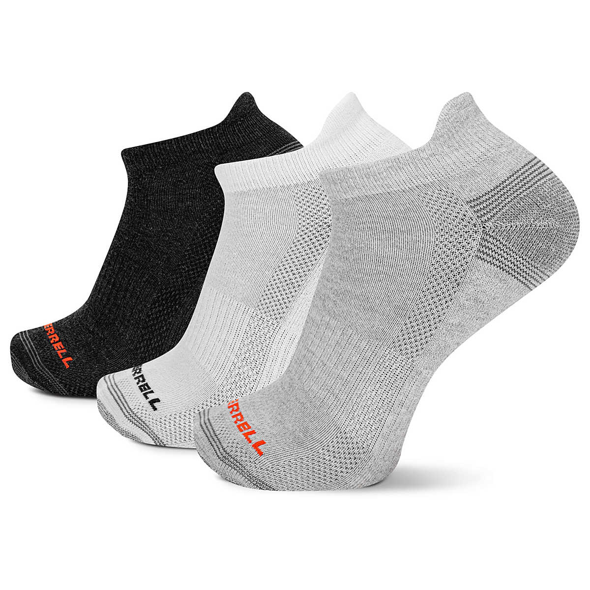 Recycled Low Cut Tab Sock 3 Pack, Grey Heather Asst, dynamic 1