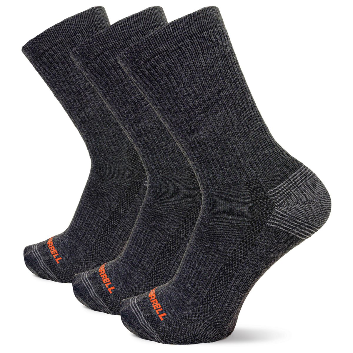 Recycled Everyday Crew Sock 3 Pack, Black, dynamic