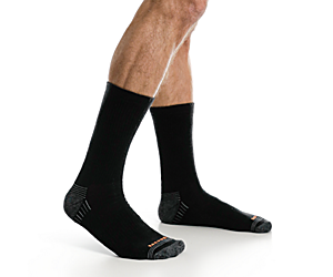 Repreve® Hiker Crew Sock 3-Pack, Black, dynamic
