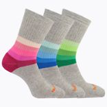 Day Hiker Wool Cushioned Crew Sock 3-Pack, Gray Assorted, dynamic 1