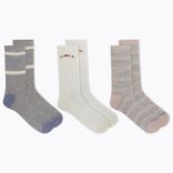Day Hiker Wool Cushioned Crew Sock 3-Pack, Lavender Assorted, dynamic 2