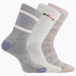 Day Hiker Wool Cushioned Crew Sock 3-Pack, Lavender Assorted, dynamic 1