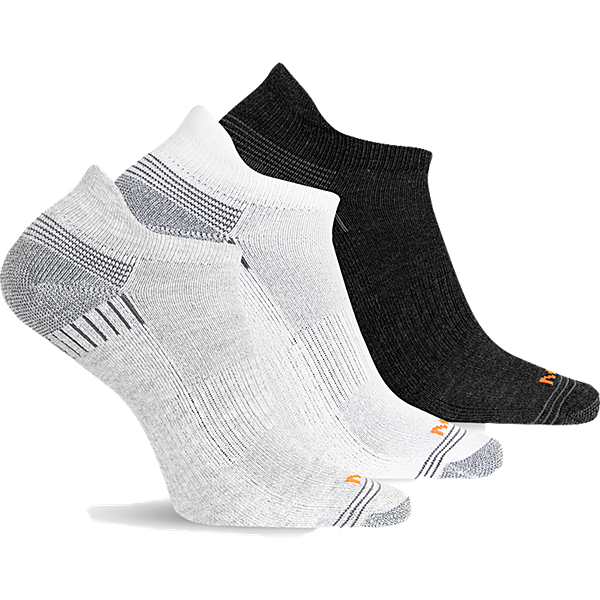 Recycled Low Cut Tab Sock 3 Pack, Grey Heather Asst, dynamic