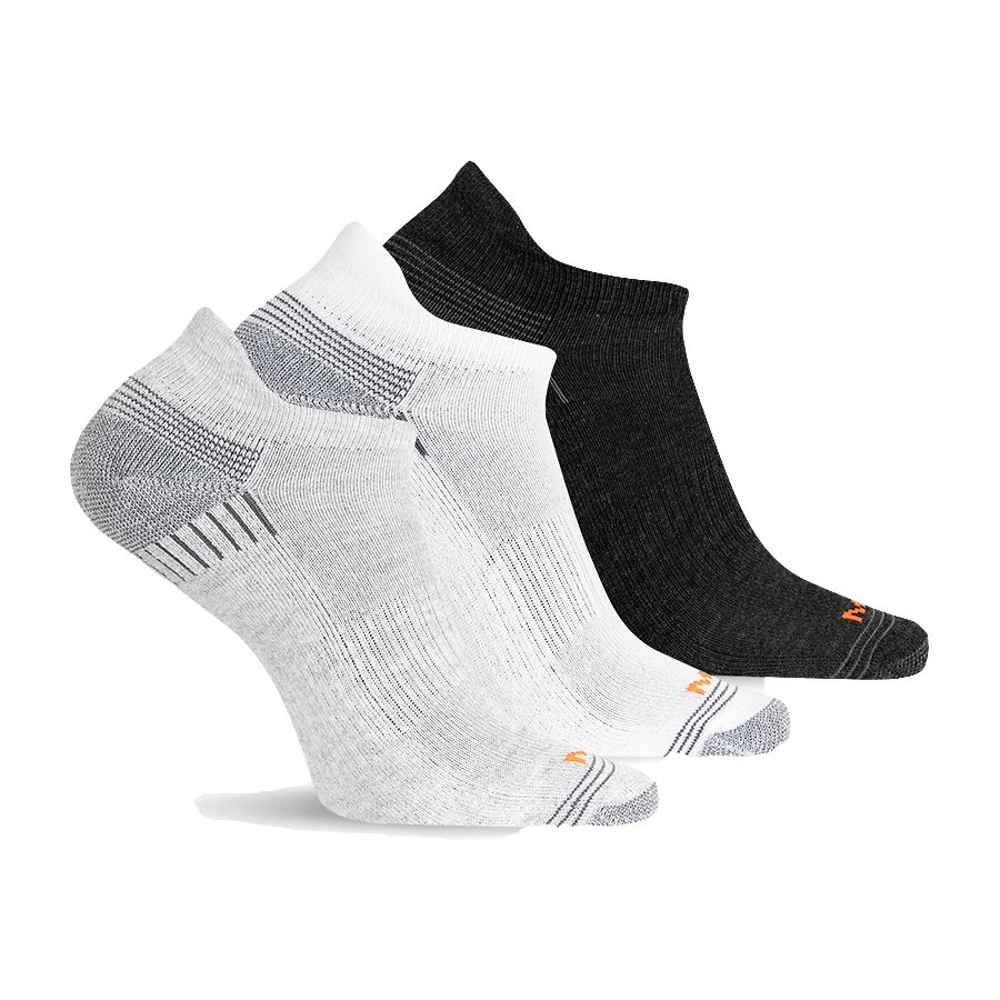 Repreve® Low Cut Tab Sock 3 Pack, Grey Heather Asst, dynamic 1