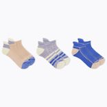 Repreve® Low Cut Tab Sock 3 Pack, Light Blue Assorted, dynamic 2