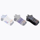 Repreve® Low Cut Tab Sock 3 Pack, Lavender Assorted, dynamic 2