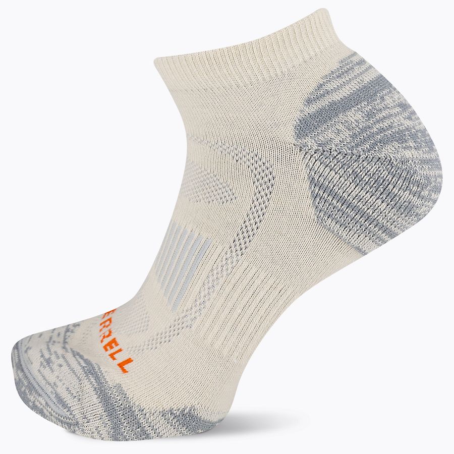 Zoned Low Cut Hiker Sock, White, dynamic 1