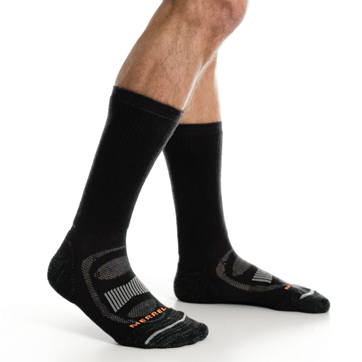 Zoned Hiker Crew Sock, Onyx, dynamic 2