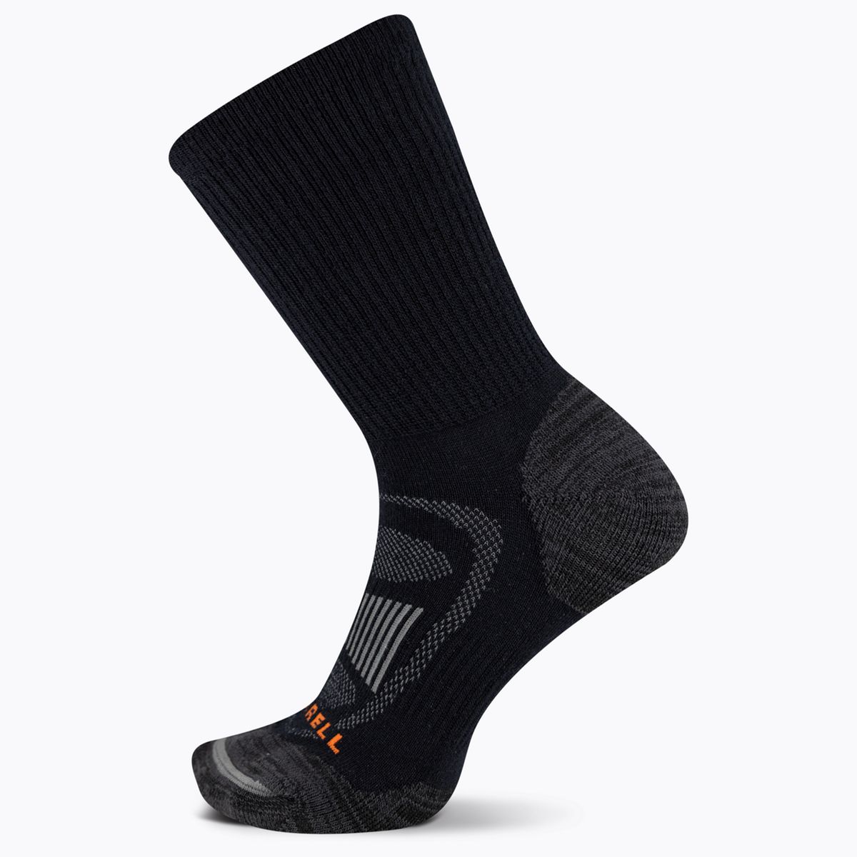 Zoned Hiker Crew Sock, Onyx, dynamic