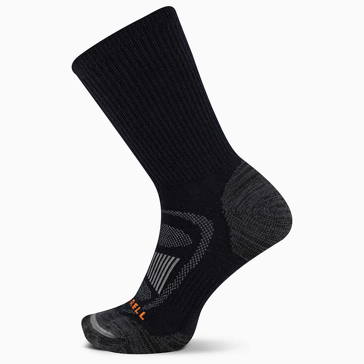 Zoned Hiker Crew Sock, Onyx, dynamic 1