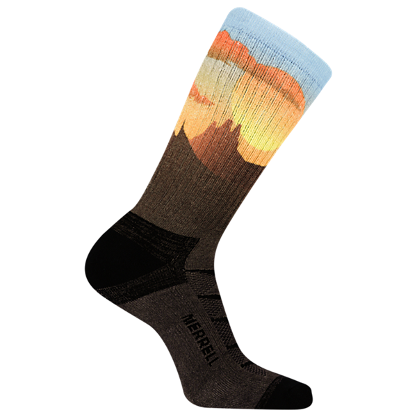 Moab Anniversary Hiker Crew Tab Sock, Dark Brown, dynamic