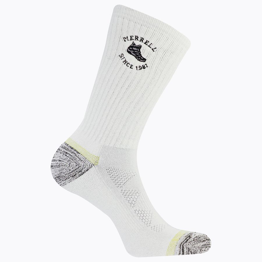 Moab Hiking Crew Sock, White, dynamic 1