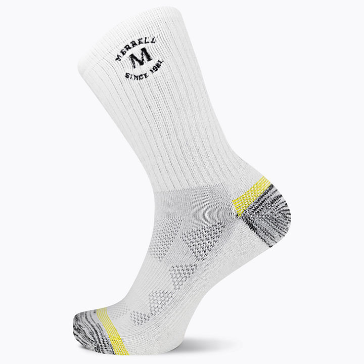 Moab Hiking Crew Sock, White/Assorted, dynamic