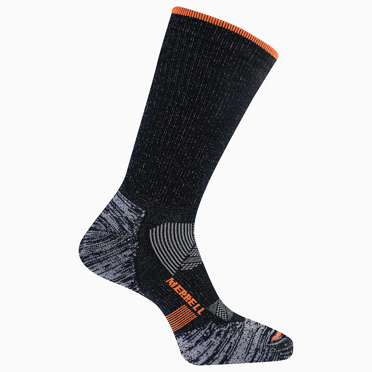 Thermal Trail Run Crew Sock, Black, dynamic 1