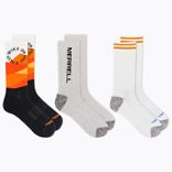 Repreve® Crew Sock 3-Pack, Black Assorted, dynamic 2