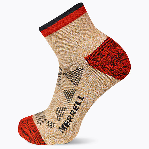 Moab Hiker Quarter Sock, Red, dynamic