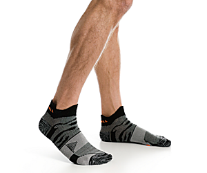Trail Glove Low Cut Double Tab Sock, Black, dynamic