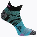 Trail Glove Low Cut Double Tab Sock, Turquoise, dynamic 1