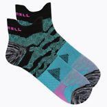 Trail Glove Low Cut Double Tab Sock, Turquoise, dynamic 2