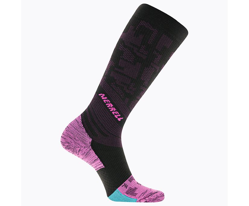 Trail Glove Compression Over the Calf Sock, Black/Pink, dynamic