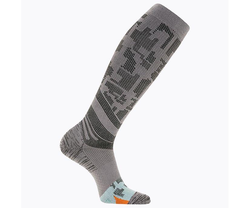 Trail Glove Compression Over the Calf Sock, Light Gray, dynamic 1