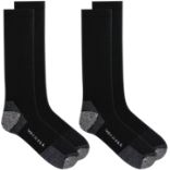 Rugged Steel Toe Crew Sock 2-Pack, Black, dynamic 2