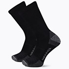 Rugged Steel Toe Crew Sock 2 Pack, Black, dynamic 1