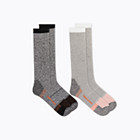 Rugged Steel Toe Crew Sock 2 Pack, Charcoal Asst., dynamic 2