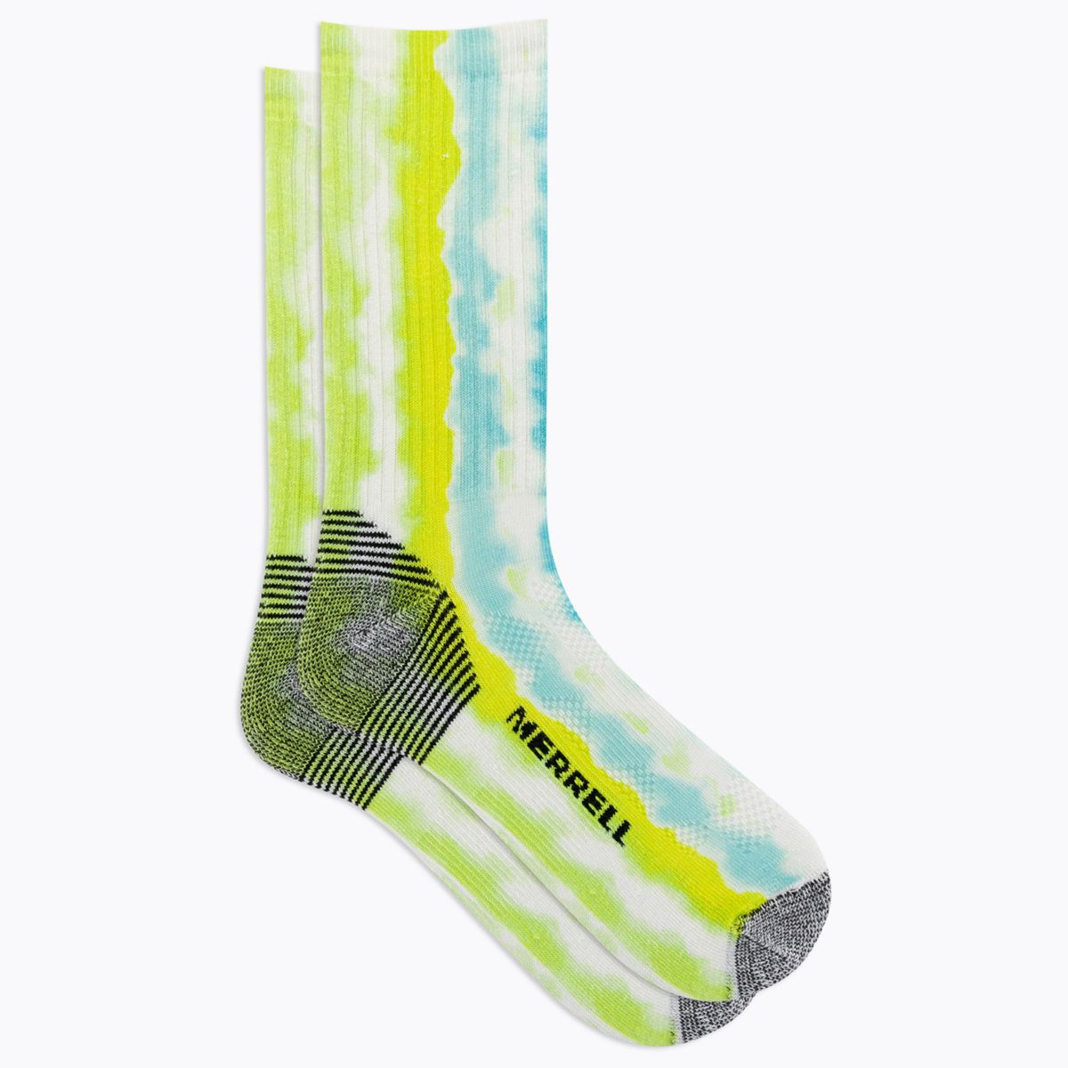 Moab 360 Print Painted Stripes Crew Sock, Blue Multi, dynamic 3