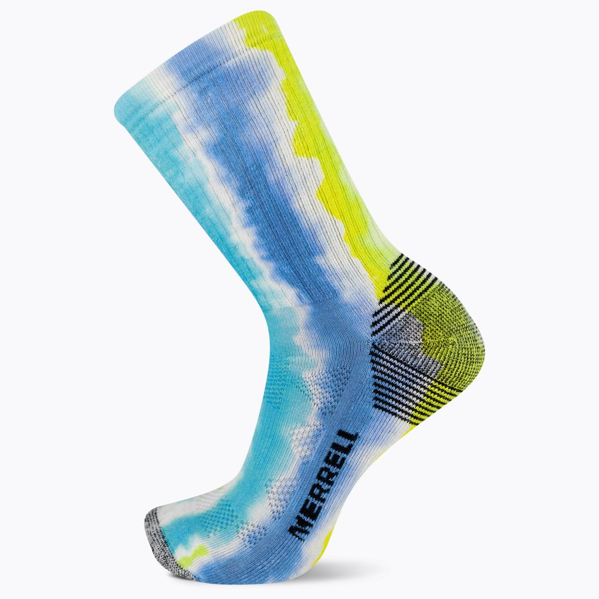 Moab 360 Print Painted Stripes Crew Sock, Blue Multi, dynamic