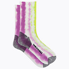 Moab 360 Print Painted Stripes Crew Sock, Pink Multi, dynamic 3