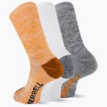 Recycled Everyday Lightweight Crew Sock, Orange Assorted, dynamic 2