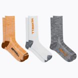 Recycled Everyday Lightweight Crew Sock, Orange Assorted, dynamic 4