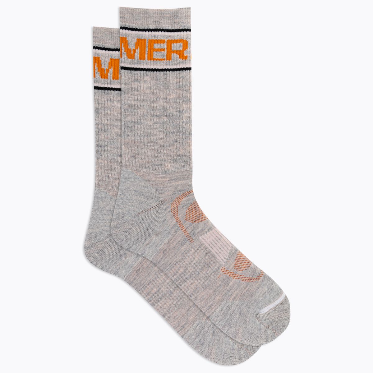 Zoned Hiking Crew Sock, Grey Heather, dynamic 3