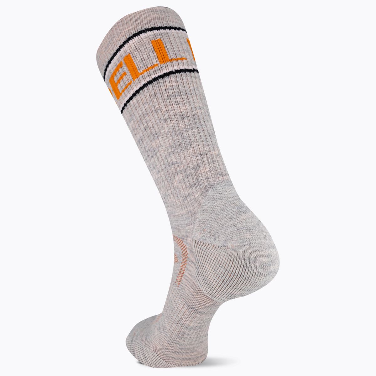 Zoned Hiking Crew Sock, Grey Heather, dynamic 2