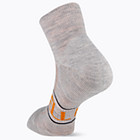 Zoned Quarter Hiker Sock, Grey Heather, dynamic 2