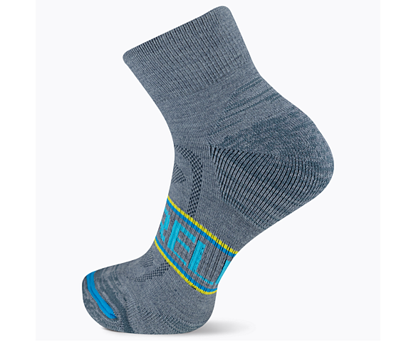 Zoned Quarter Hiker Sock, Blue Multi, dynamic