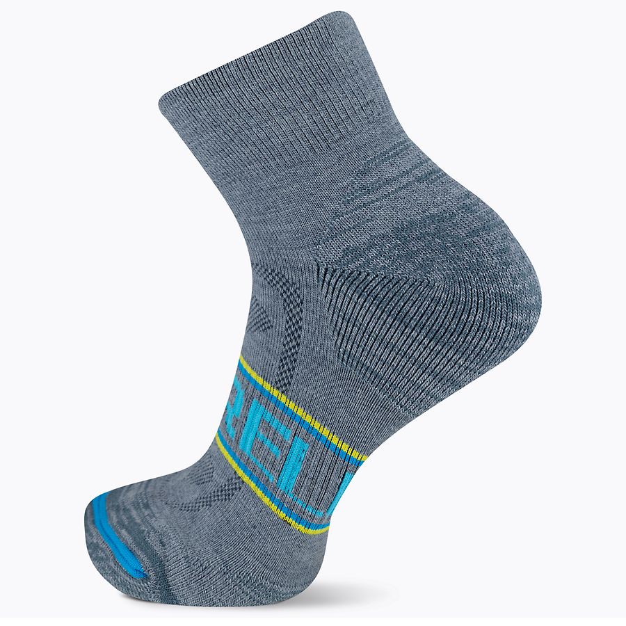 Zoned Quarter Hiker Sock, Blue Multi, dynamic 1