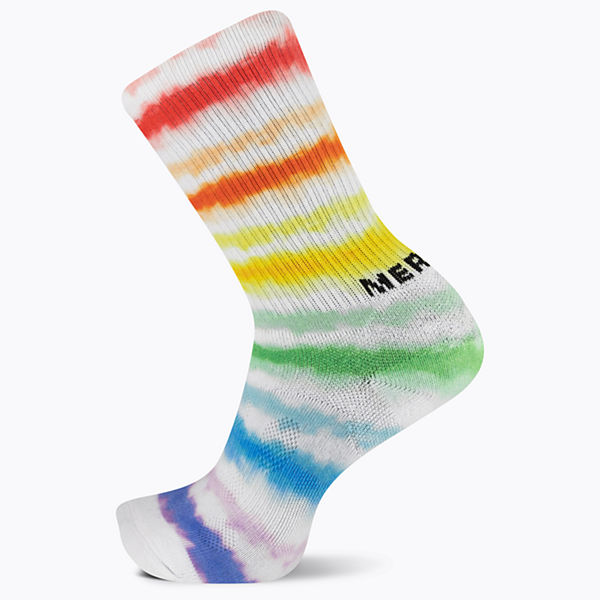 Moc Crew Print Sock, Multi, dynamic