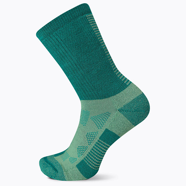 Moab Speed Crew sock, Turquoise, dynamic