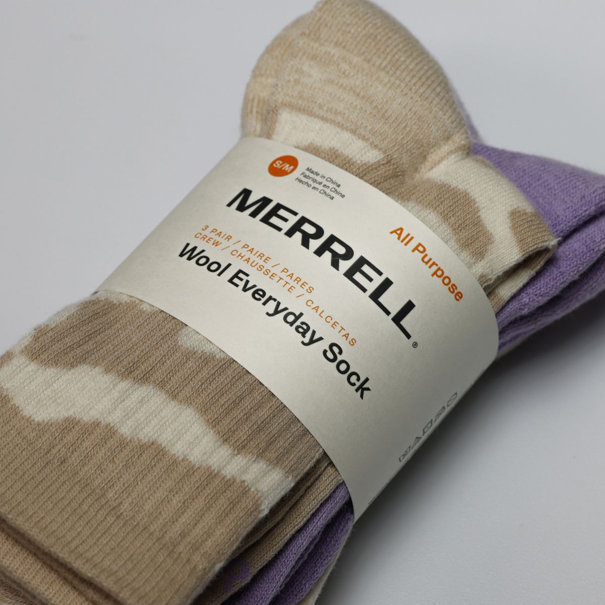 Everyday Wool Lightweight Crew Sock 3 Pack, White Assorted, dynamic 4