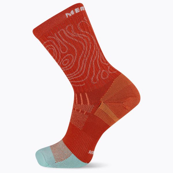 Trail Runner Light Crew Sock, Brick, dynamic