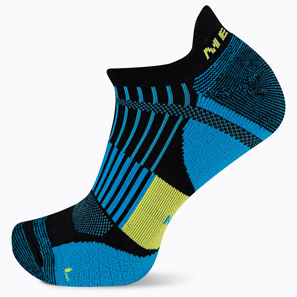 Cushion Trail Runner Tab Sock, Blue Multi, dynamic